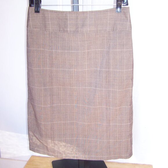 Michael Michael Kors Plaid Pencil Skirt Sz 4 - Picture 2 of 7